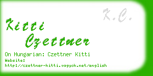 kitti czettner business card